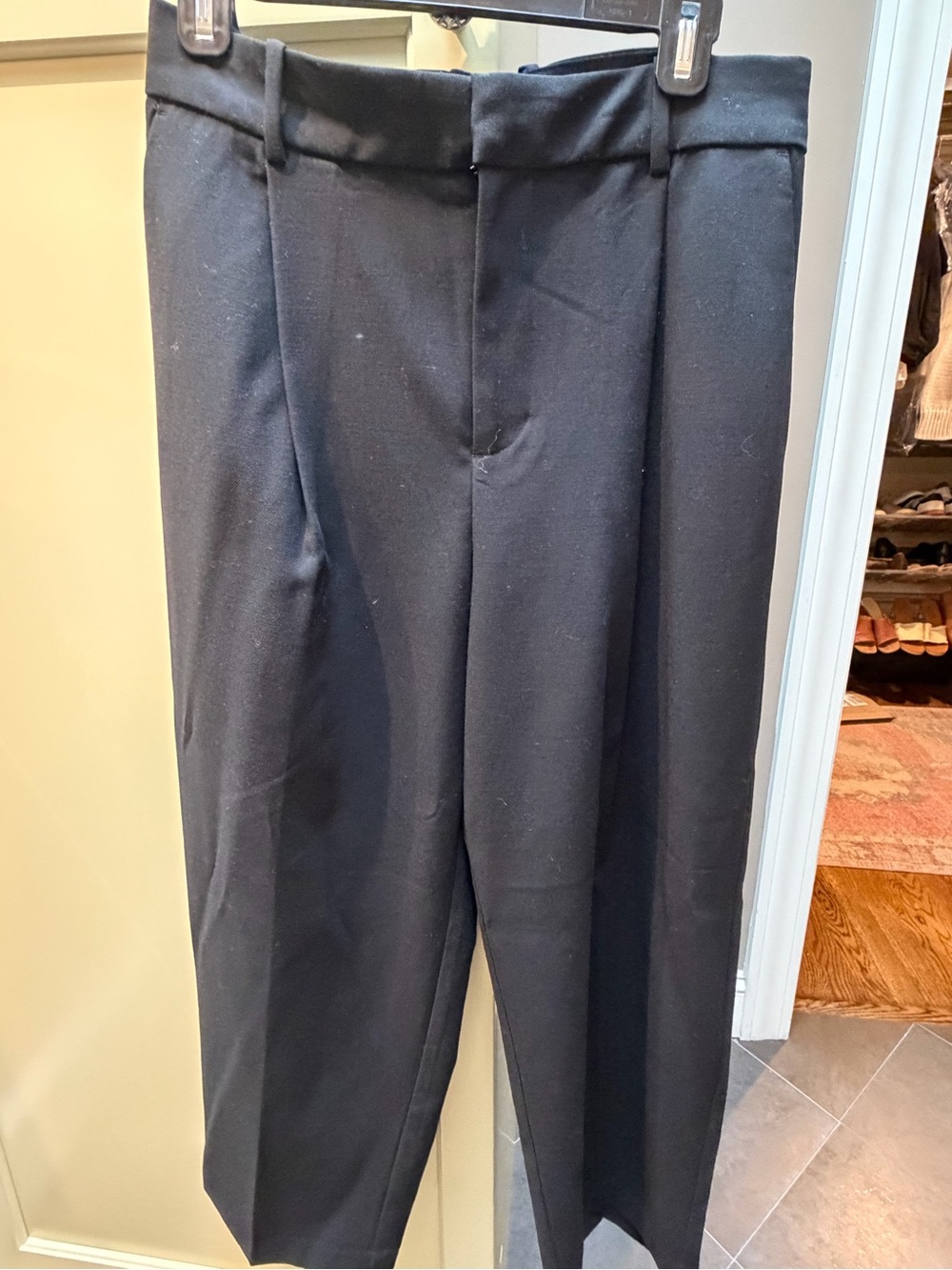 Zara new with tags Black High-Waist Tailored Trousers